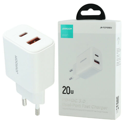 کلگی فست شارژ Joyroom JR-TCF05EU 2Port 3A QC3.0 PD 20W