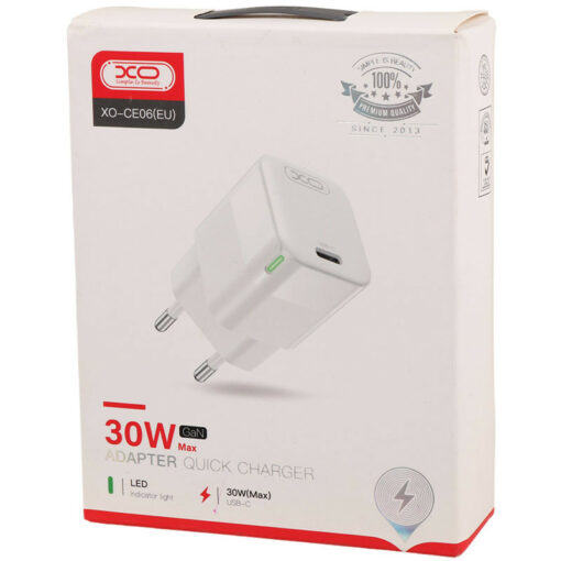 کلگی فست شارژ XO XO-CE06 GaN 3A QC3.0 PD 30W Type-C