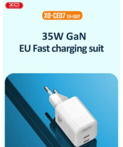 کلگی فست شارژ XO XO-CE07 2port 3A QC3.0 PD 27W