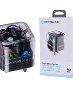 کلگی فست شارژ Powerology PWCUQC020 2Port 3A PD 35W Type-C