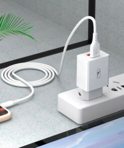 شارژر دیواری فست شارژ Sky Dolphin SC30T 2Port 2.1A 10.5W + کابل تایپ سی