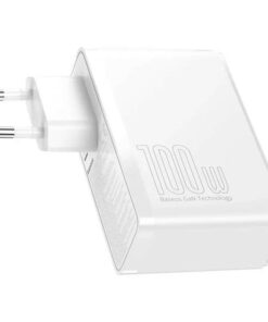 شارژر دیواری فست شارژ Baseus Gan2 Pro CCGAN2P-L0 4Port 5A QC3.0 PD 100W + کابل تبدیل تایپ سی