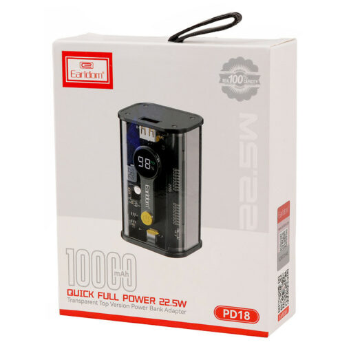 پاور بانک فست شارژ 10000 ارلدام Earldom ET-PD18 PD 22.5W