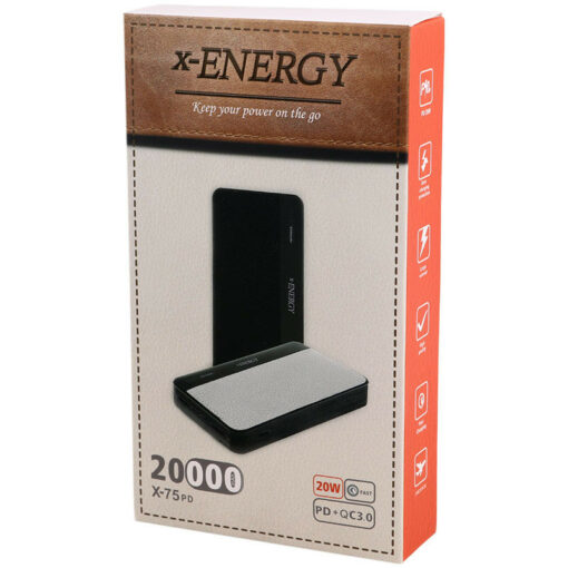 پاور بانک فست شارژ 20000 ایکس انرژی X-Energy X-75PD QC3 PD 20W