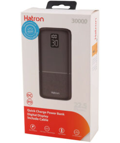 پاور بانک فست شارژ 30000 هترون Hatron HPB3070PQ QC3.0 PD 22.5W