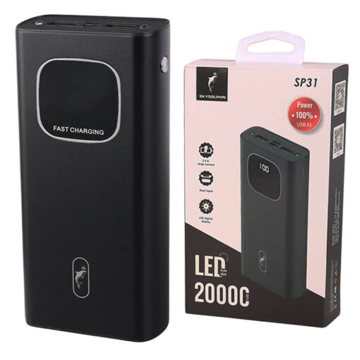 پاور بانک فست شارژ 20000 اسکای دلفین Sky Dolphin SP31 2.4A 12W
