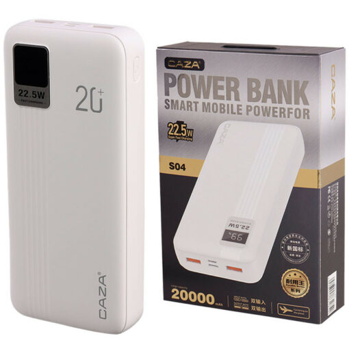 پاور بانک فست شارژ 20000 کی زا Caza S04 22.5W