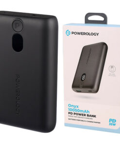 پاور بانک فست شارژ 10050 پاورولوجی Powerology Onyx PPBCHA18 QC3.0 PD 35W