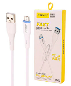 کابل میکرو یو اس بی فست شارژ Asenai AC-003 3.1A 1m