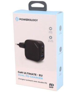 کلگی فست شارژ Powerology PWCUQC019 3Port QC3.0 PD 3.25A 65W
