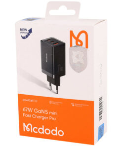 کلگی فست شارژ Mcdodo CH-154 GAN 5 Mini Pro 3Port 5A QC4.0 PD3.0 67W