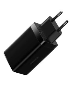 شارژر دیواری فست شارژ Baseus CCGP050101 3Port GaN3 Pro 3.25A 65W + کابل تبدیل تایپ سی