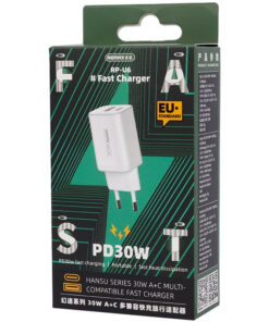 کلگی فست شارژ Remax PR-U6 2Port 3A PD 30W