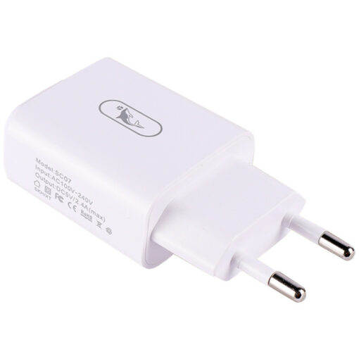 شارژر دیواری فست شارژ Sky Dolphin SC07T 2.4A 12W + کابل تایپ سی