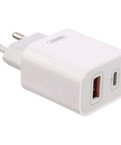 شارژر دیواری فست شارژ Remax RP-U68 2Port 3A PD3.0 QC3.0 20W + کابل آیفونی