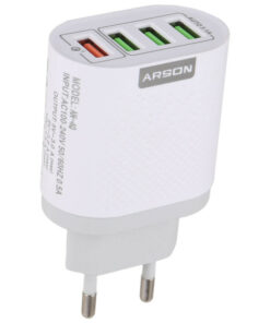 کلگی فست شارژ Arson AN-4Q 4Port QC3.0 PD 3A 18W
