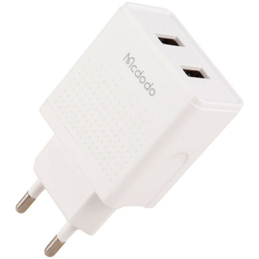 شارژر دیواری فست شارژ Mcdodo CH-3971 2Port 2.4A 12W + کابل میکرو یو اس بی