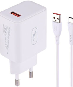 شارژر دیواری فست شارژ Sky Dolphin SC31T QC3.0 3.5A 18W + کابل تایپ سی
