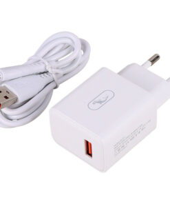 شارژر دیواری فست شارژ Sky Dolphin SC31T QC3.0 3.5A 18W + کابل تایپ سی