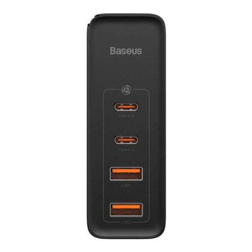 شارژر دیواری فست شارژ Baseus Gan2 Pro CCGAN2P-L0 4Port 5A QC3.0 PD 100W + کابل تبدیل تایپ سی