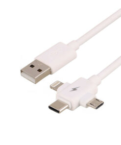 شارژر دیواری فست شارژ Arson AN-W3B QC3.0 PD 3A 18W + کابل 3 سر