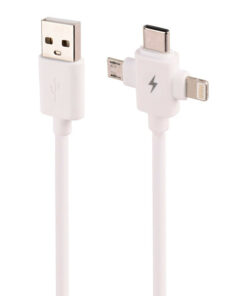 شارژر دیواری فست شارژ Arson AN-W3B QC3.0 PD 3A 18W + کابل 3 سر