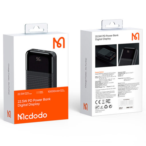 پاور بانک فست شارژ 10000 مک دودو Mcdodo MC-585 22.5W QC PD