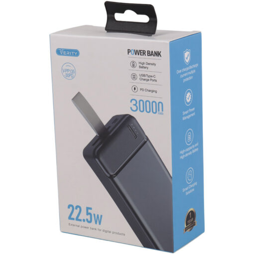 پاور بانک فست شارژ 30000 وریتی Verity V-PP135-30PD PD 22.5W