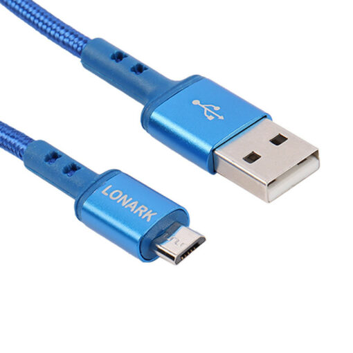 کابل میکرو یو اس بی Lonark LC13A 2.1A 1.1m