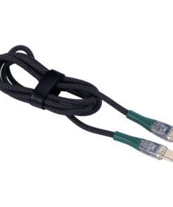 کابل تبدیل فست شارژ Green Lion Transparent Type-C To Type-C 3A 60W 1m