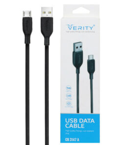 کابل میکرو یو اس بی فست شارژ Verity CB 3147A 1m