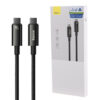 کابل تبدیل فست شارژ Baseus Tungsten Gold CAWJ04000 Type-C To Type-C PD3.1 240W 1m