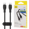 کابل تبدیل فست شارژ Baseus Pudding Series P10355702 Type-C To Type-C 5A PD 100W 1.2m