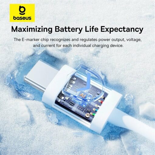 کابل تبدیل فست شارژ Baseus Superior Series 2 P10365200211 Type-C To Type-C PD 30W 1m