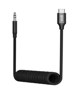 کابل تبدیل فنری Biva AUX-09T Type-C To AUX 1m