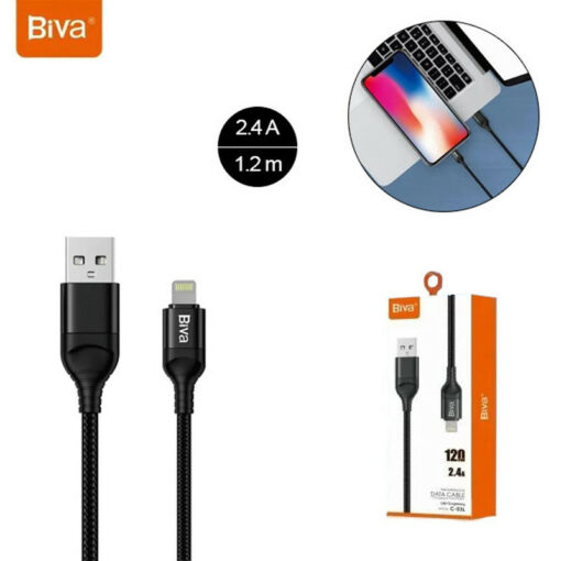 کابل آیفونی Biva C-03L 2.4A 1.2m
