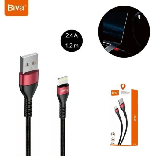کابل آیفونی Biva C-16L 2.4A 1.2m