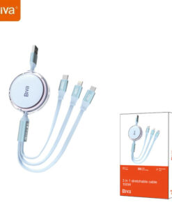 کابل 3 سر فست شارژ Biva C-22 5A 100W 1.1m