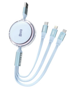 کابل 3 سر فست شارژ Biva C-22 5A 100W 1.1m