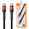 کابل تبدیل فست شارژ Biva C-15CC Type-C To Type-C 3A 60W 1.2m