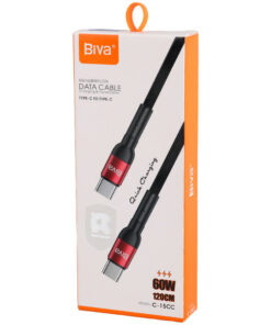 کابل تبدیل فست شارژ Biva C-15CC Type-C To Type-C 3A 60W 1.2m