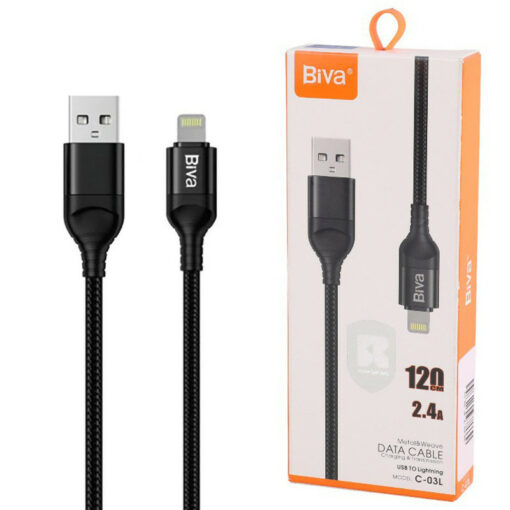 کابل آیفونی Biva C-03L 2.4A 1.2m