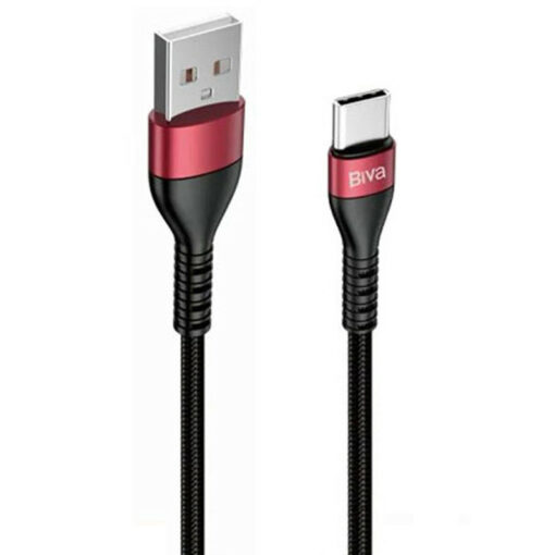 کابل تایپ سی فست شارژ Biva C-16T 3A 1.2m