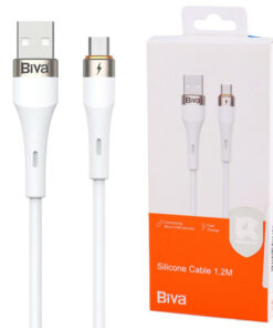 کابل میکرو یو اس بی فست شارژ Biva C-21V 3A 1.2m