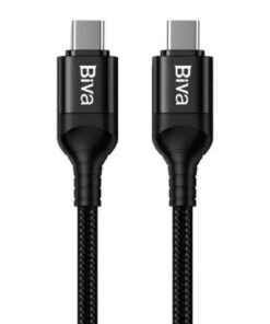 کابل تبدیل فست شارژ Biva C-03CC Type-C To Type-C 3A 60W 1.2m
