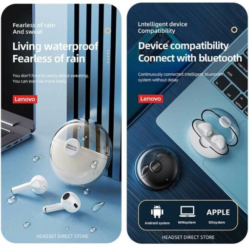 هندزفری بلوتوث دوتایی Lenovo Think Plus LP80 Pro TWS